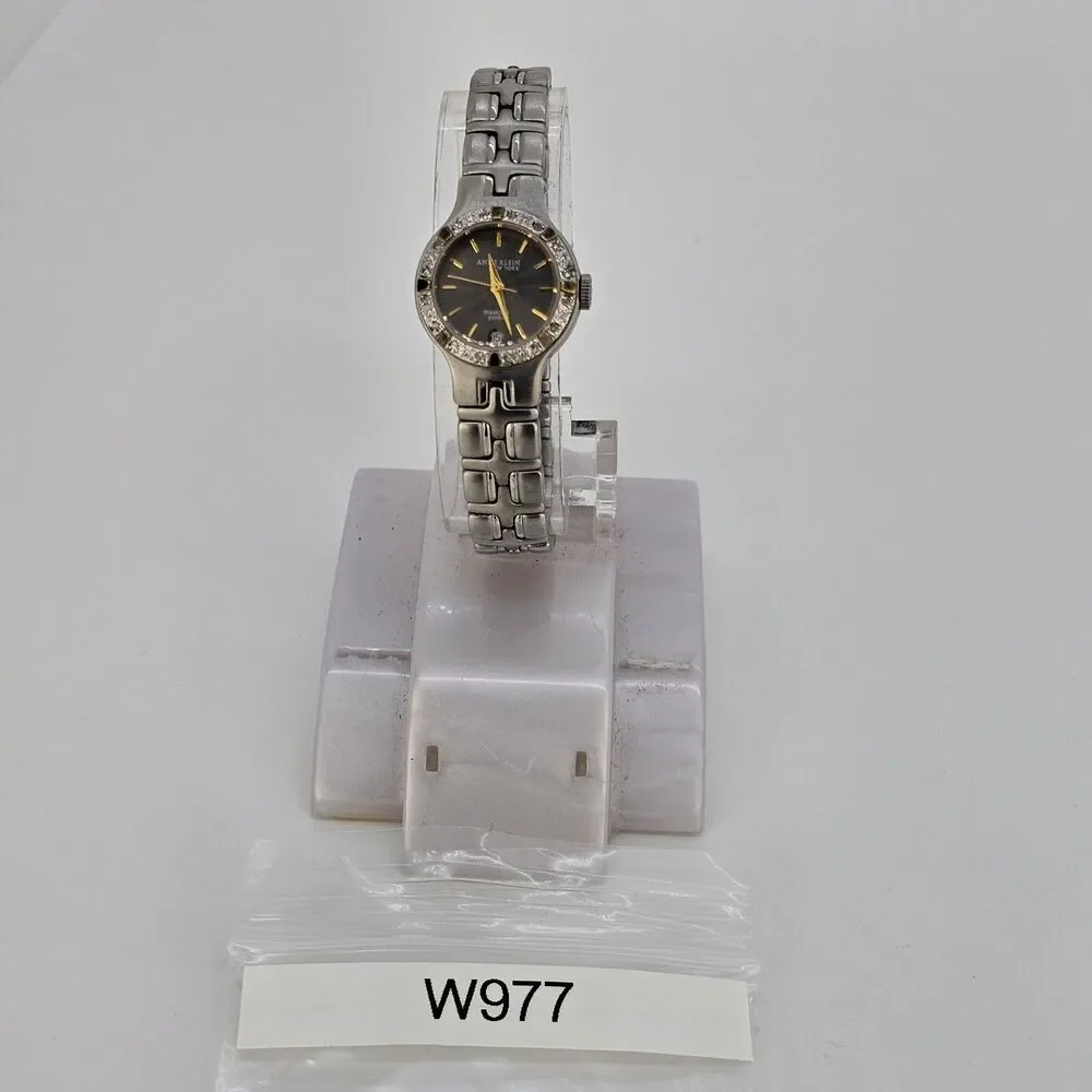 Anne Klein Diamond 18KT Accents Swiss Movement Women's‎ Watch 6.25